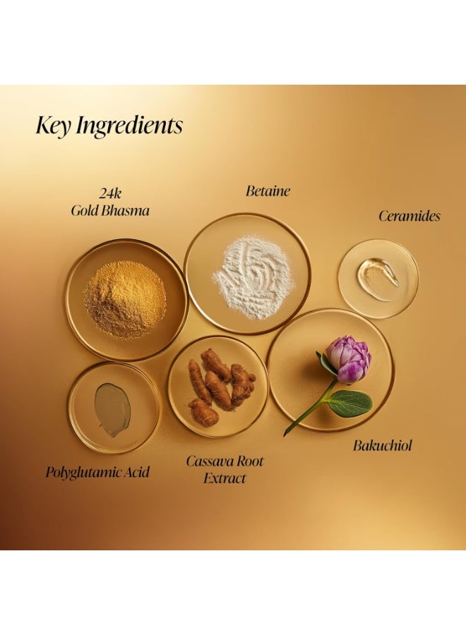 فورست اسينشالز كريم ساوندريا الليلي الأكثر مبيعًا من فورست إسينشالز مع الذهب عيار 24 قيراطًا | إصلاح مضاد للشيخوخة طوال الليل | مع الباكوتشيول وحمض الهيالورونيك | مرمم ومغذي 45 جرام - Image 2